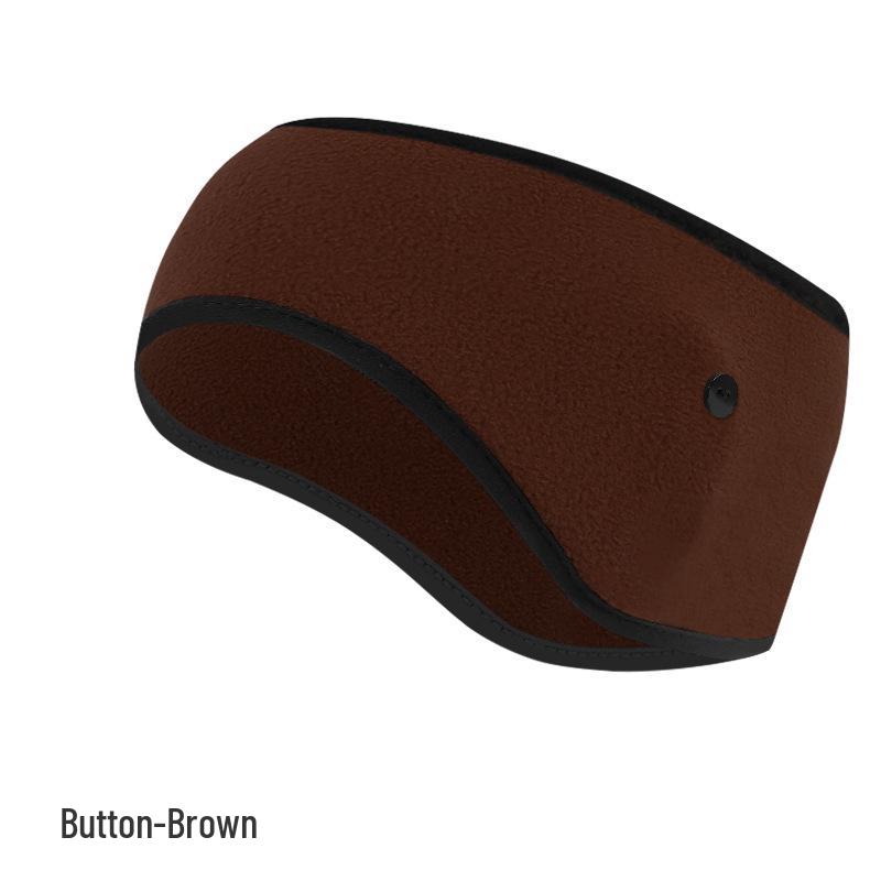 Fleece Warmes Ohrband: Dickes breites Stirnband für Herbst- und Winterradfahren - Winddichte und kältefeste Ohrenschützer.