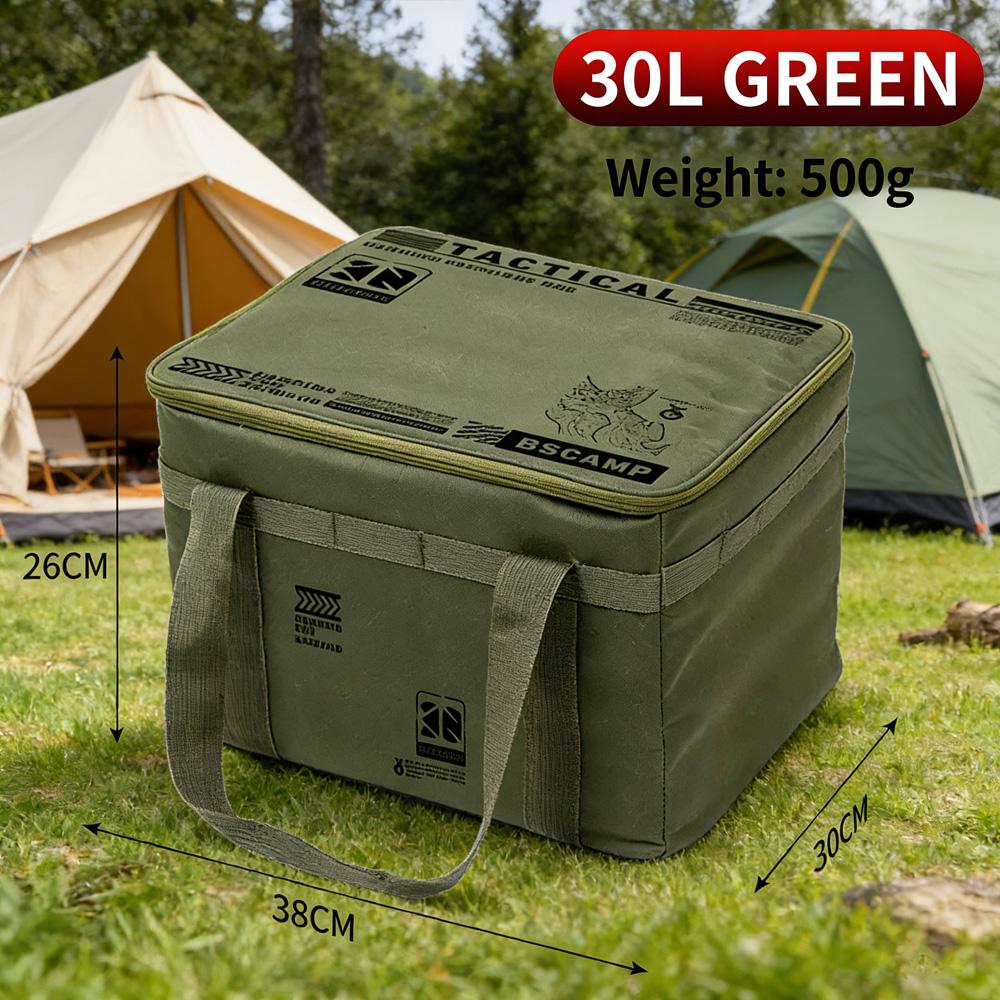 Portable Large Capacity Foldable Outdoor Storage Bag Multifunctional Tactical Organizer for Camping Travel Picnic