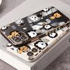 Fashion Lions Plating Phone Case for iPhone 11 13 15 Samsung Galaxy A52 Xiaomi Redmi 12C Note 10 Pro Oneplus Soft Smartphone Cover Cases