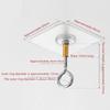1Pcs Heavy Duty Plant Flower Pot Hanging Bracket Wall Mounted Seamless Transparent Hooks