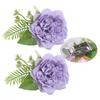 Contemporary Artificial Flower Curtain Fastening Clips Set of 2 Decorative Window Drapery Holders Tieback Straps Buckles