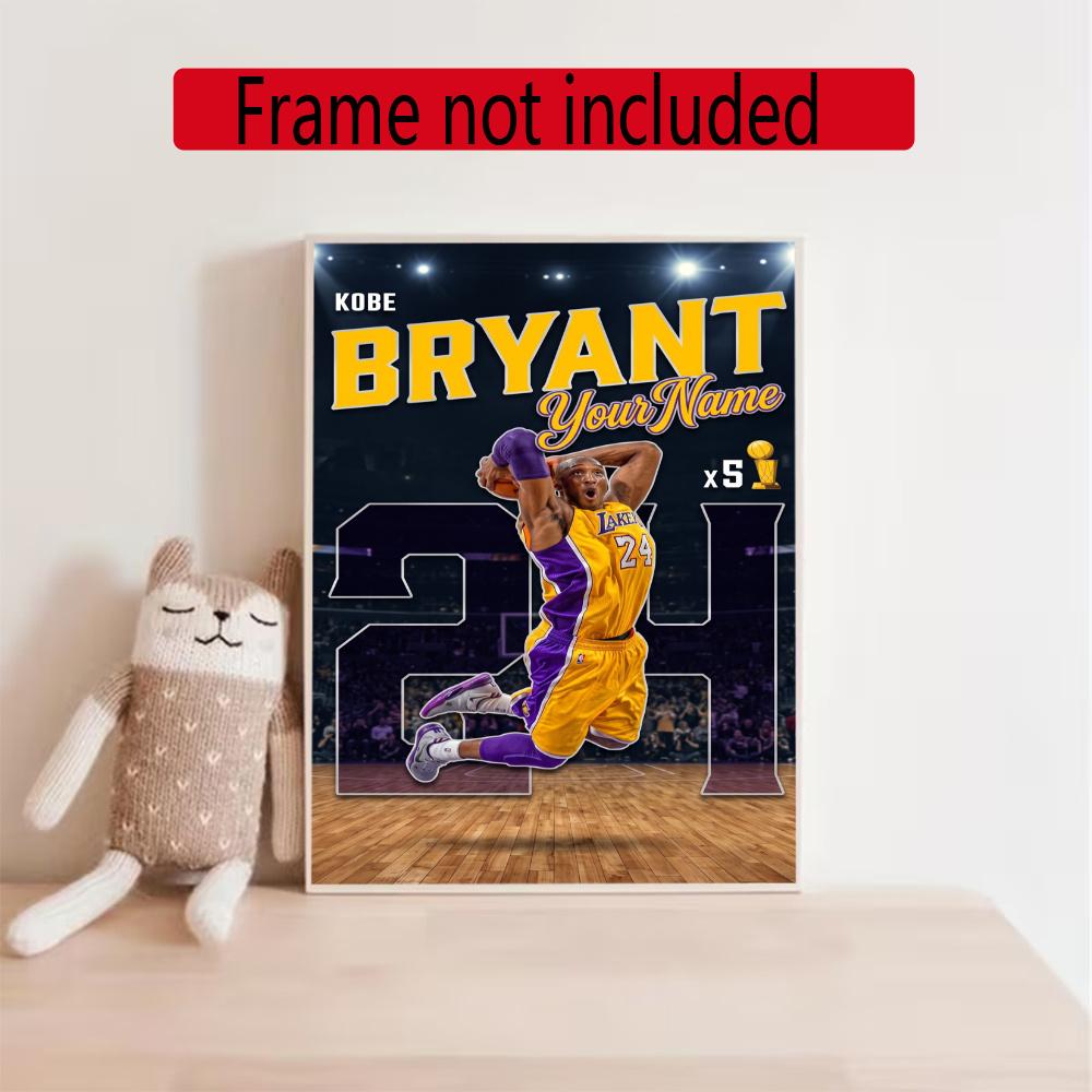 Kobe Personalized Name Diamond Paintings Mosaic Wall Round Diamond Art Painting Kits Embroidery Crystal Accessories Frameless