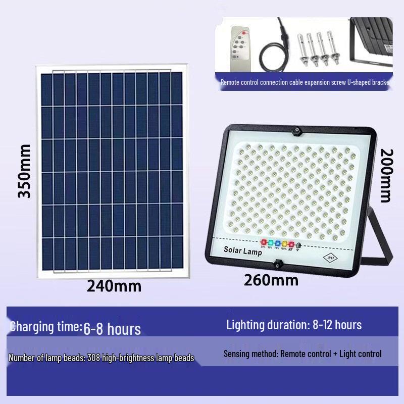 Nu Feng Solar Powered Outdoor Floodlight and Wall Lamp