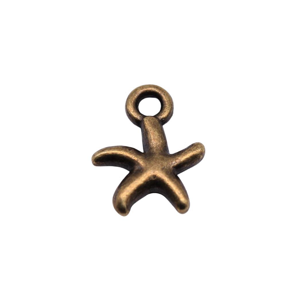 Starfish Charms Multi Color Metal Pendants For Beach Themed DIY Jewelry Accessories
