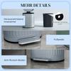 20L Metal Kitchen Bin, with Soft-Close Lid - Grey