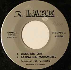 

7inch Record ROMANIAN FOLK ORCHESTRA - Dans Din Oas MD7305 The Lark US Folk Used