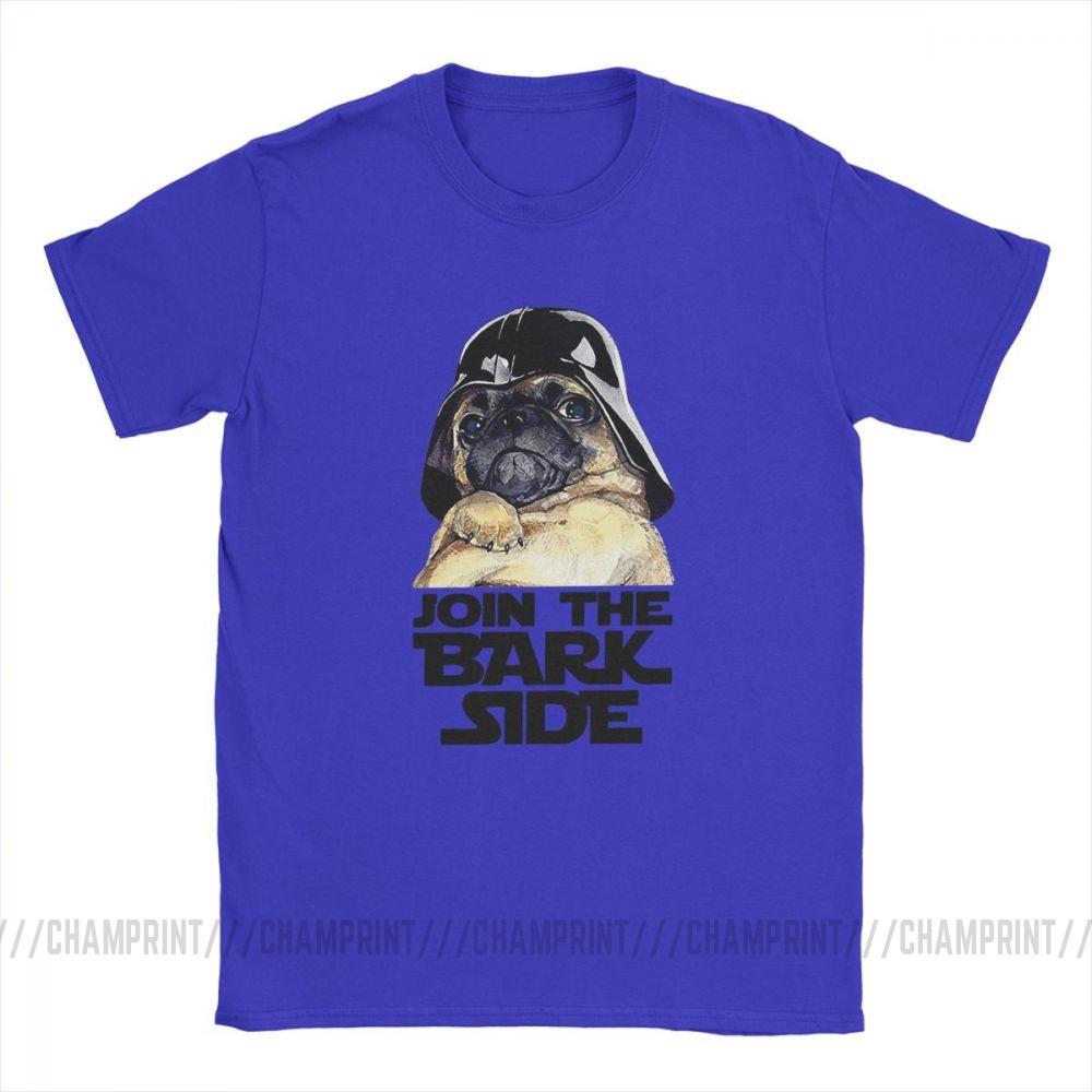 Join The Bark Side Pug Lover Funny T Shirt For Men Dog Puppy Short Sleeve Clothes 3XL