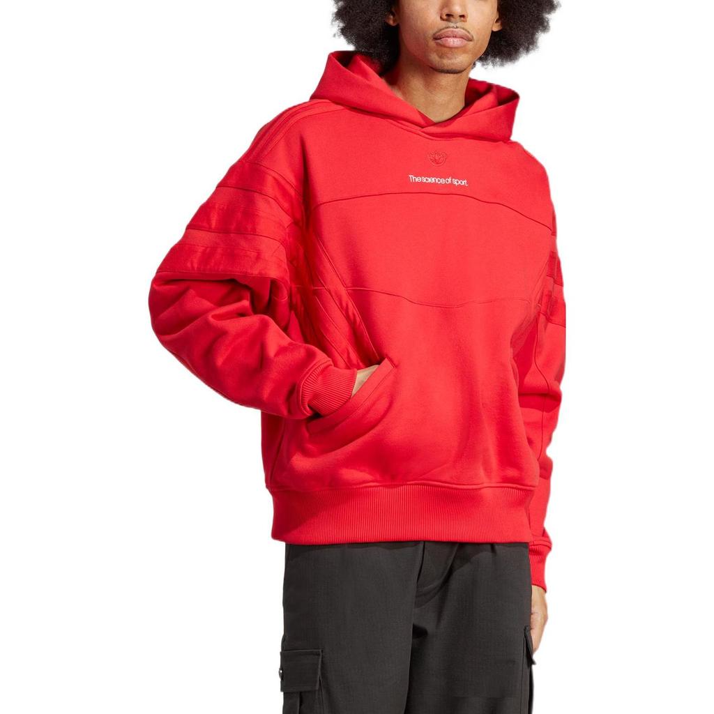 adidas Originals Blue Version Collection Sweatshirts Men's Light Scarlet Hooded Moderate Regular IA2477