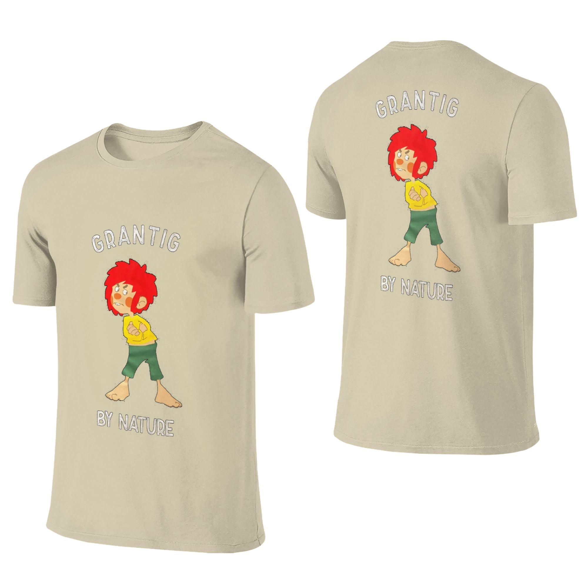 

100 Cotton Pumuckl Grantig by nature TShirt Unisexs Double Sided T Shirt Unisex ONeck Summer Shirts Tops S6XL S