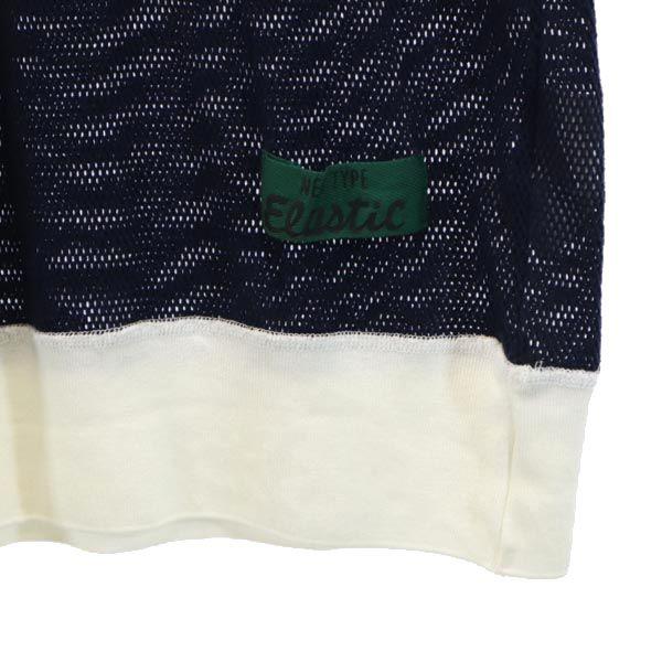 TOGA VIRILIS made in Japan Short sleeve mesh T-shirt ONE Navy system Men's Used