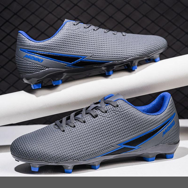 Männer Fußball Stiefel Lange Spikes Hohe Knöchel Fußball Schuhe FG Outdoor Gras Stollen Fußball Stiefel Training Sport Fußball Schuhe