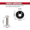 Aluminum Bumper Fenders Washer Stainless Steel Bolts, M6 Engine Bay Dress Up Fastener Kit, Car Body Decoration Replacement Screws for Headlights,