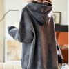 Sweatshirt for Women Cotton Oversize Hooded Fleece Thickened Loose Round Neck Casual Pullover Long Sleeve Top Sweatshirt