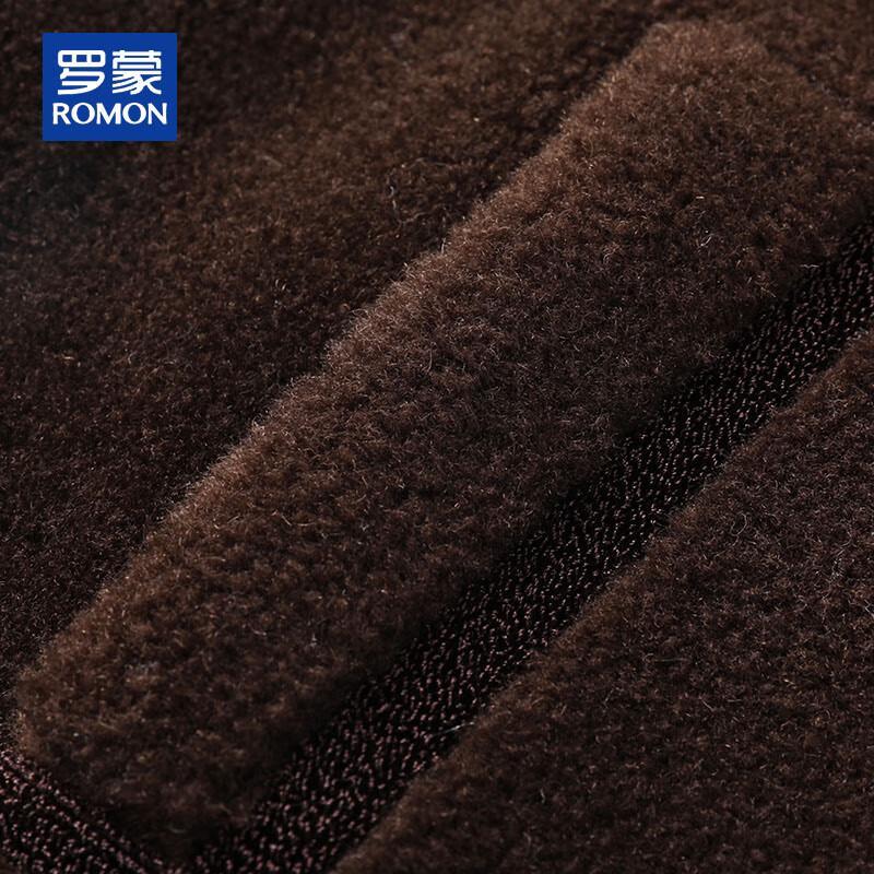 ROMON Men's 100% Wool Stand Collar Winter Jacket