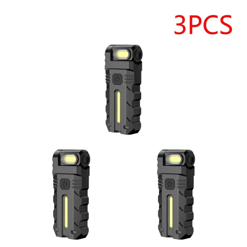 Magnetische LED Taschenlampe Mini Taschenlampe 180° Drehkopf EDC Taschenlampe Tragbares Arbeitslicht Outdoor Notlaterne