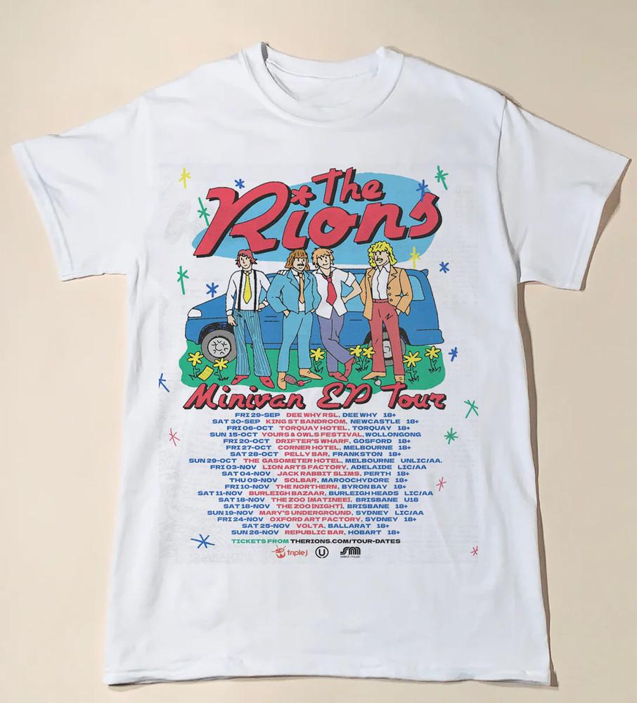 The Rions Band EP Tour Poster Gift For Fan Full Size Tshirt Unisex T-Shirt XL