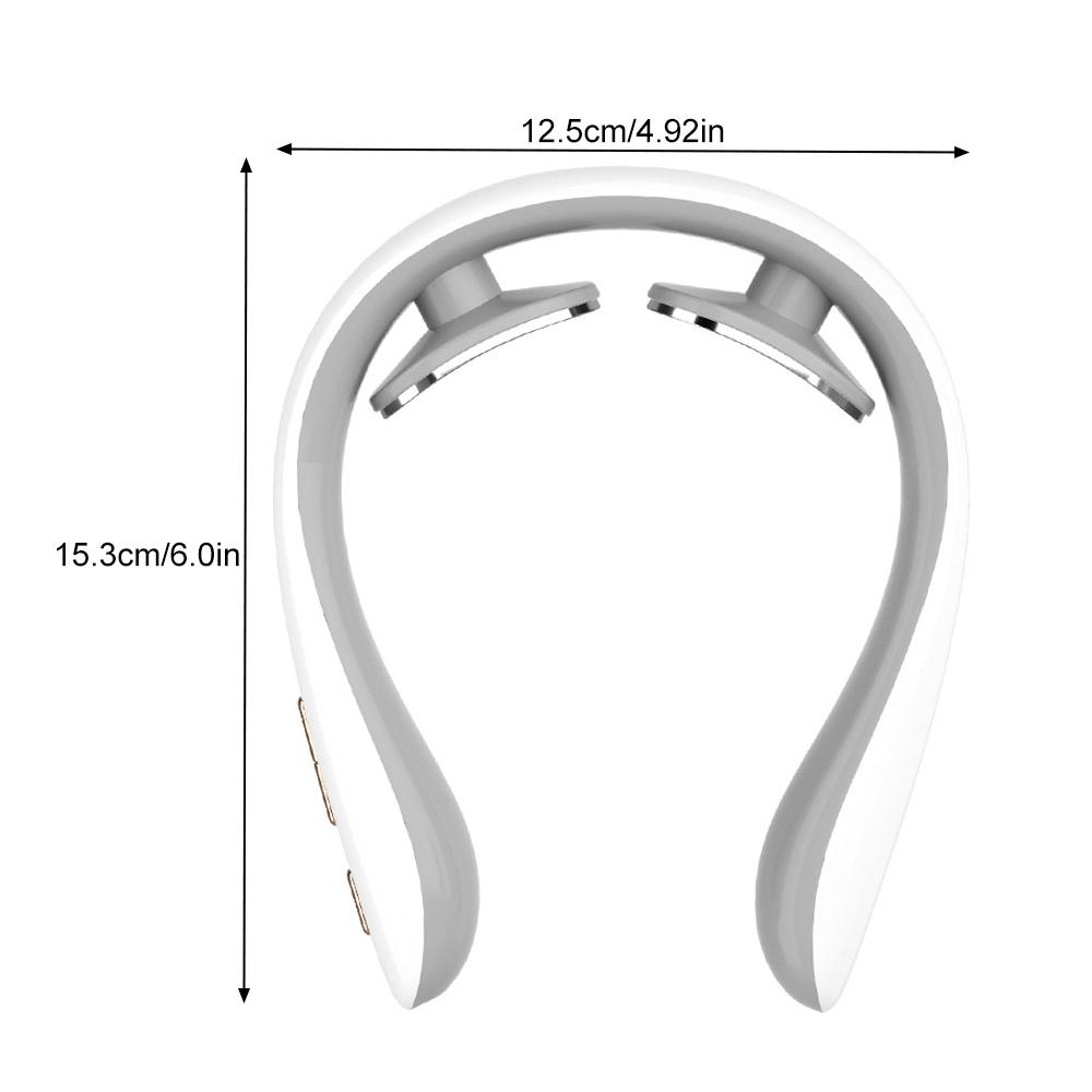 1pcs  Neck Massager with Heat Therapy and Shiatsu, 5 Modes Portable Electric Neck Massager, Adjustable Intensity Ergonomic