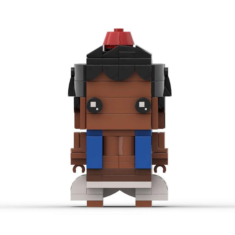 Animation MOC Small Particle Building Block Set Toy Gift Brickhead One Thousand And One Nights Aladdin Model