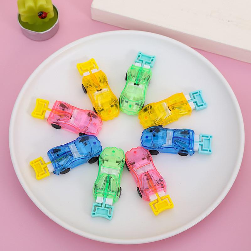 Car Launching Race Toy With Transparent Inertia Drive For Gift Childrens