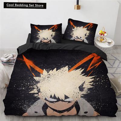 Novo Anime My Hero Academy Conjunto de Cama Personagens de Anime Capa de Edredom 3D Desenhos Animados Poliéster Capa de Colcha Queen King Size Crianças Meninos