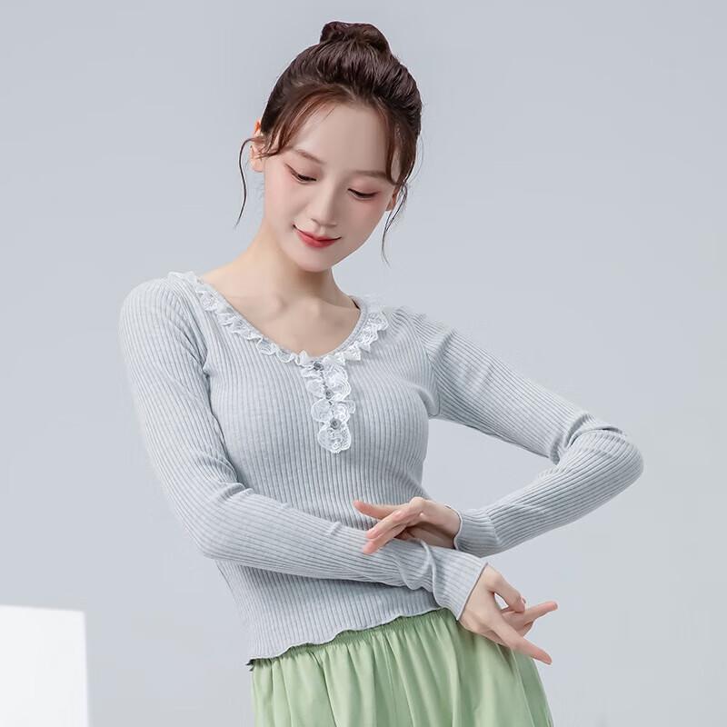 WEZHO Women s Modern Dance Knit Practice Top