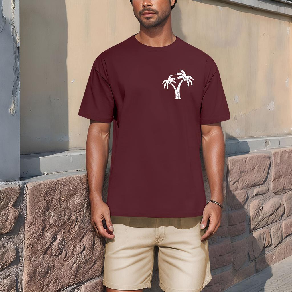 Men's T-shirt T-shirts Graphic Text Pool3D Printing Street Casual Short Sleeve Printed Clothing Basic