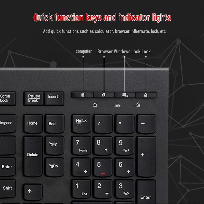 Lenovo M120Pro Wired Keyboard and Mouse Combo