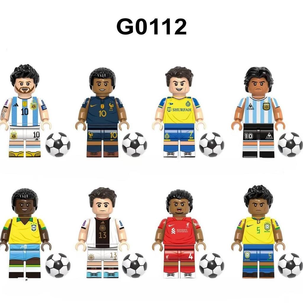 Kinder Bewegungs-Wettbewerb Bausteine Pädagogische Puzzle-Sets Fußball-Modelle Perfekt als Feiertagsgeschenke oder Spielzeug für Jungen