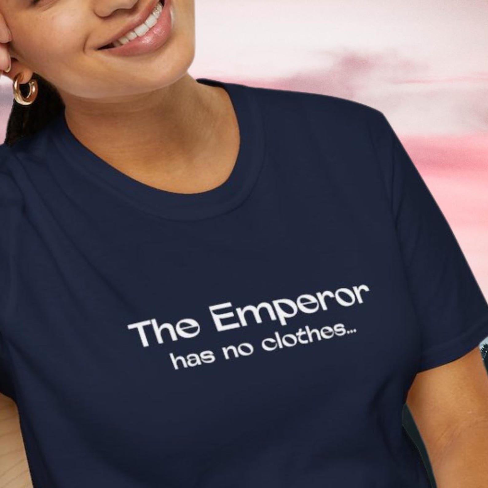 The Emperor Has No Clothes T-Shirt: Political Satire Tee S