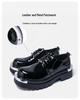 Plus Size Men's Fashion Lace-Up Leather Shoes - Casual Student Board Shoes with Height Increasing Loafers