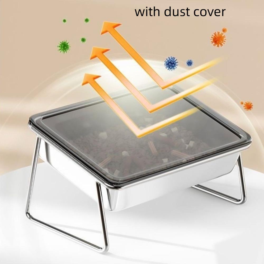 Stainless Steel Dog Food Bowls Raised Pet Feeding Dish Durable Cat Water Bowl  Pet Feeder