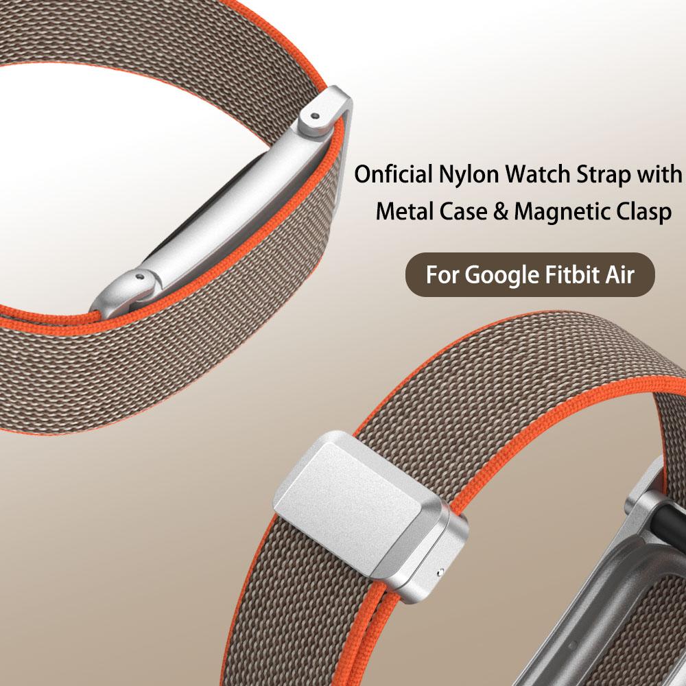 Magnetic Nylon Wristband for Google Fitbit Air Breathable Lightweight Replacement Fitness Tracker Band for Men Women Sports