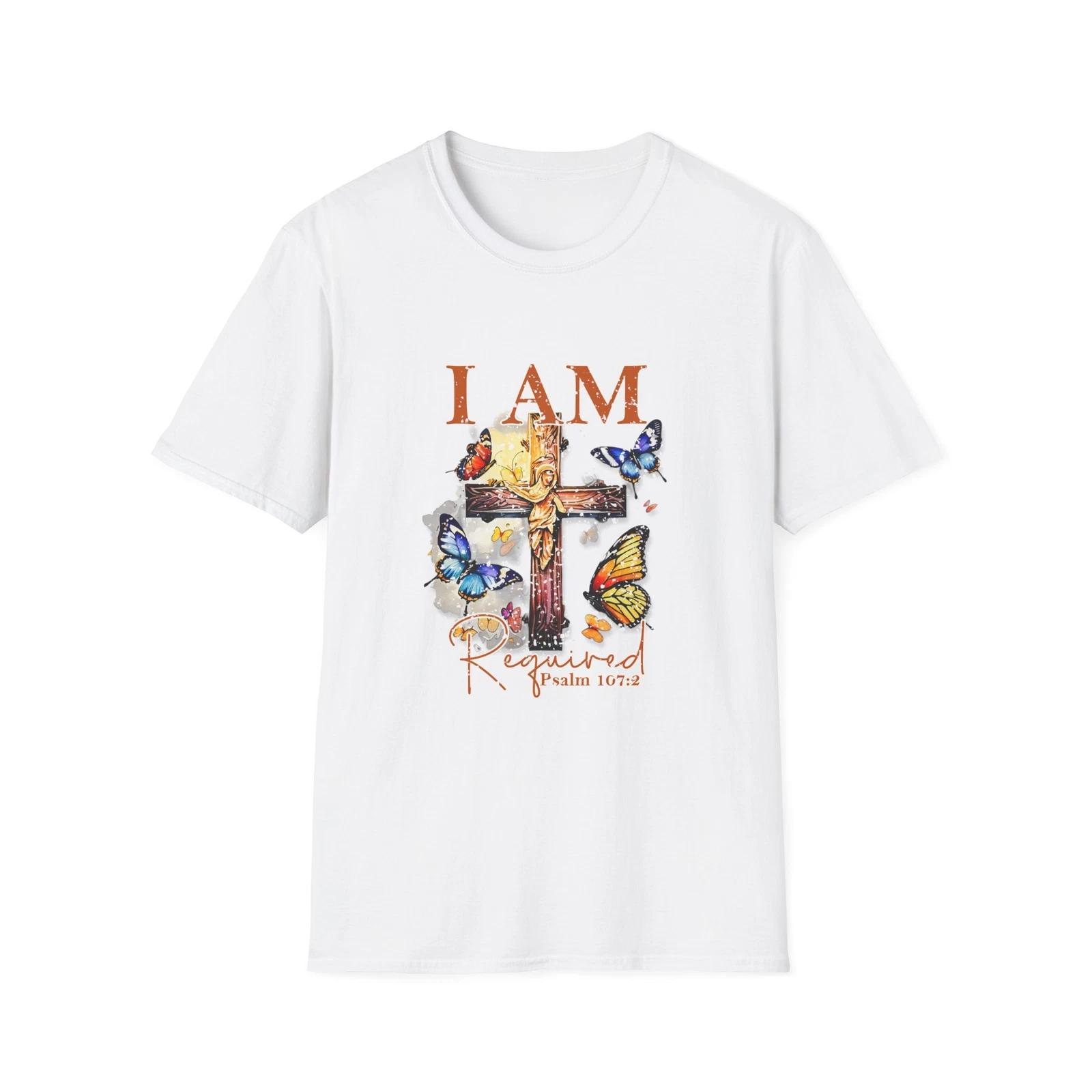 Faith-Inspired Butterfly T-Shirt, Christian Tee, Inspirational Gift, Psalm 107:2 2XL
