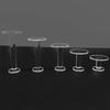 5 Stück durchsichtiger Acryl-Stufen-Rund-Display-Ständer für Anime-Figuren Modell-Vitrine Schmuck Parfüm-Display-Basis Schmuck-Türme