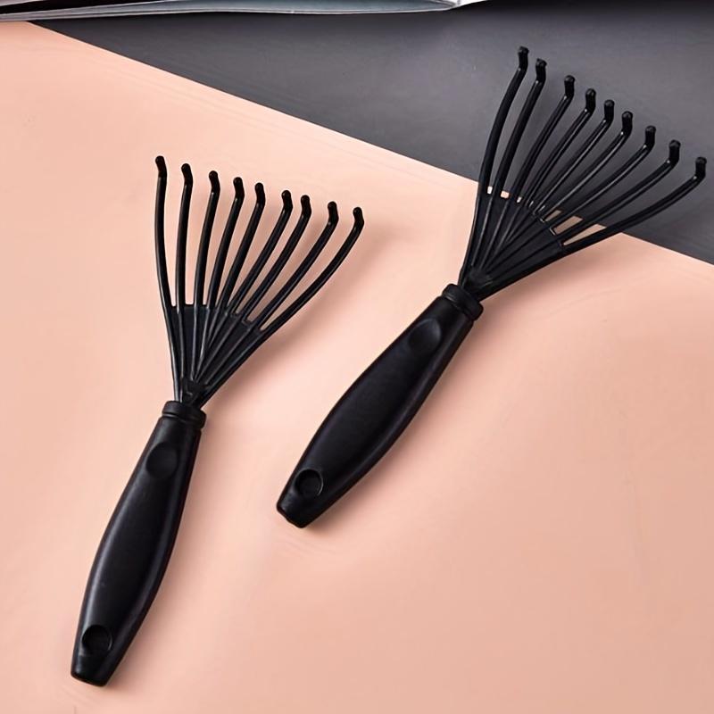 Piepteni convenabili în formă de T pentru curățarea băii cu pernă de aer - Pieptene de curățat din plastic cu bucle și cârlig cu gheare, fără întreținere și fără energie electrică, pachet