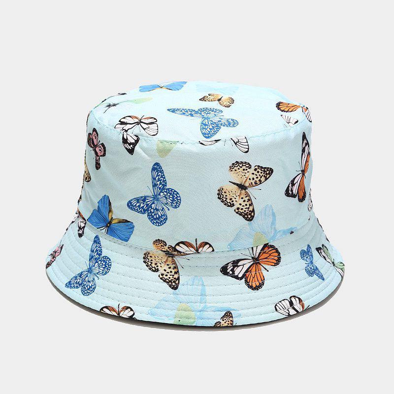 Unisex Baumwolle Bucket Hat Männer Frauen Doppelseitige Sonnenkappe Sommermode Fischerhüte