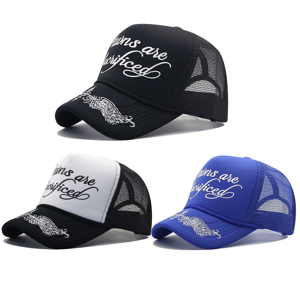 Breathable Mesh Baseball Hats Adjustable Dad Hat Trendy Sunscreen Hats for Men Women