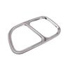 Stainless Steel Silver Exhaust Pipe Cover for 2014-2018 BMW X5 with Four-Outlets.