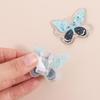 Gradient Butterfly Acrylic Paper Clip Y2k Cartoon Memo Clip Mini Cute PP Clip  Desk Organizer
