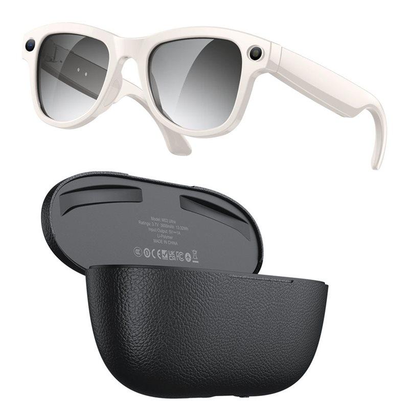 KI-Fotorecognition Smarte Brille 8MP Kamera Videoaufnahme Bluetooth Anruf Sprachübersetzung Sonnenbrille