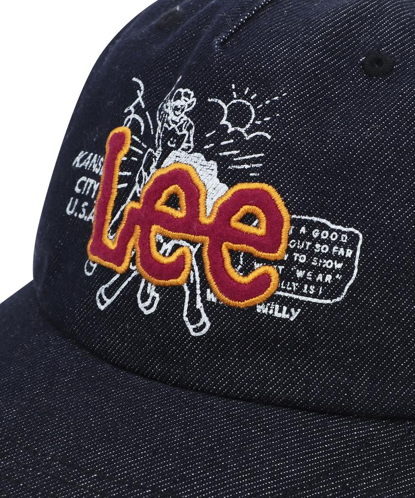 WACKY WILLY [Wacky Willy X Lee] Denim Graphic Ball Cap Dark Indigo