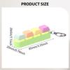 4 Button Fidget Keyboard Keychain, Carabiner Keychain Clip, Portable Toy for Children