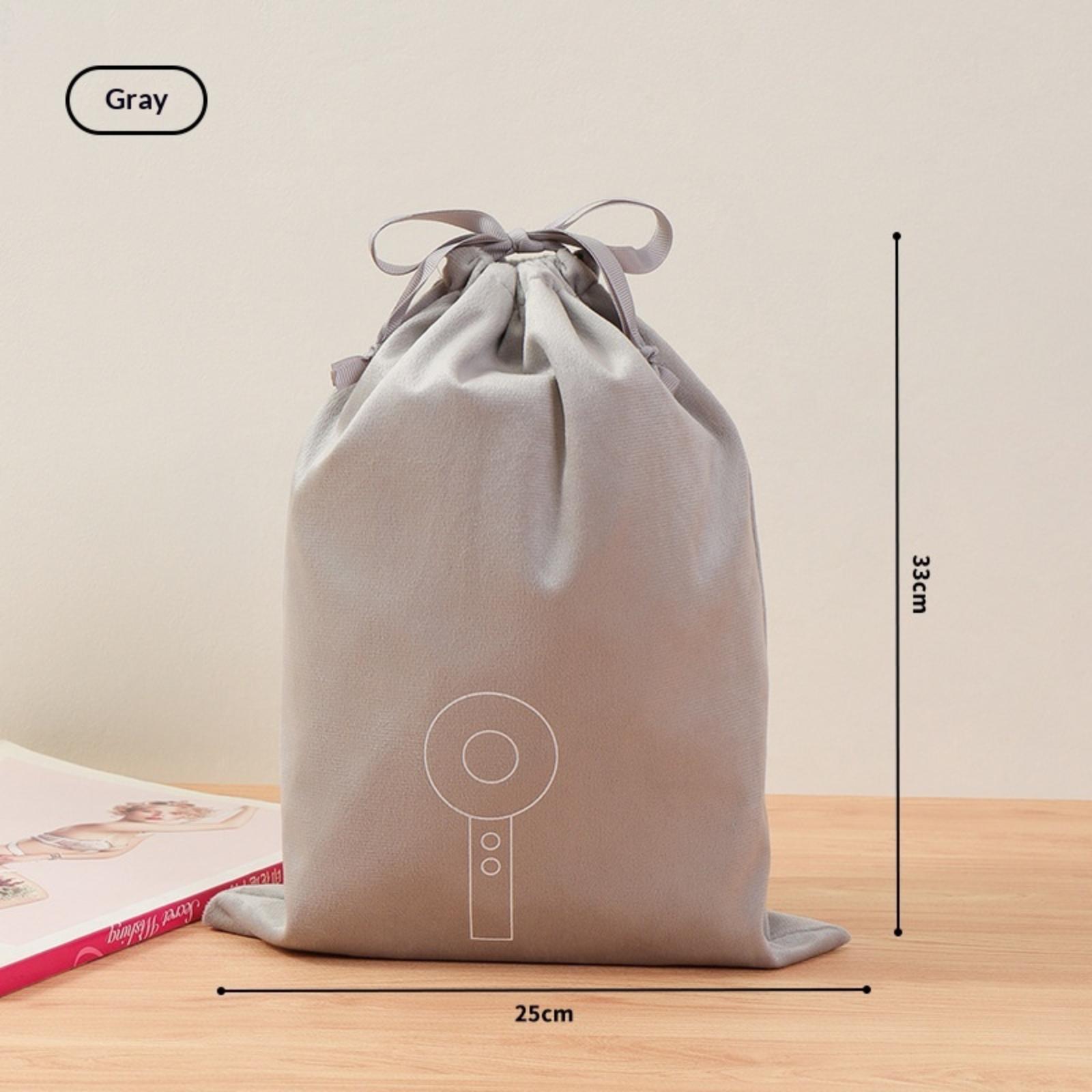 Hair Dryer Canvas Bag Hairdryer Storage Bag Portable Drawstring Closure Flannel Pouch Multiuse Stationery Jewellery Travel Pouch A4 717₽