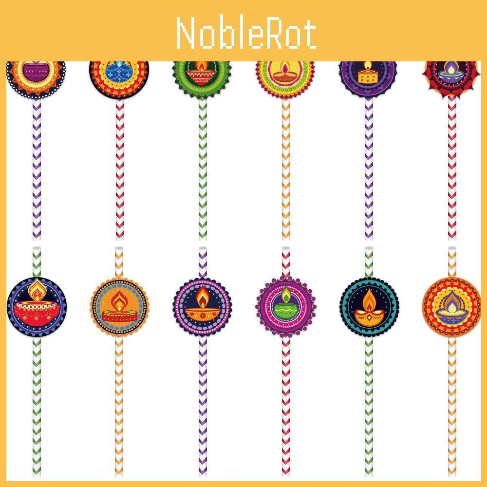 Disposable Party Diwali Paper Straw For Festive Table Setting And Decor Event