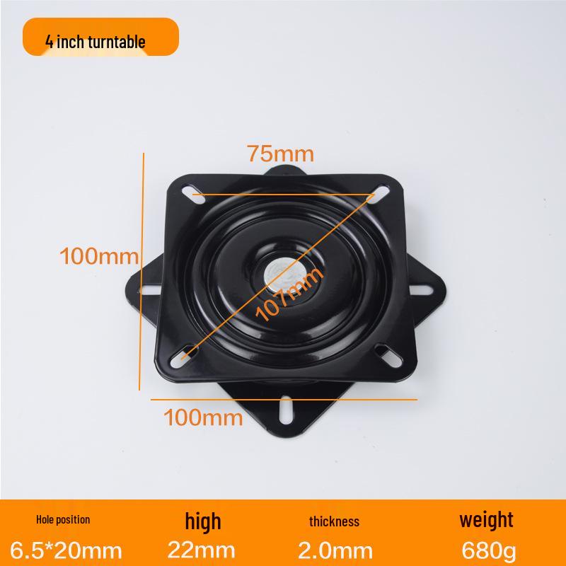 Thickened Rotating Square Turntable Display Stand for Furniture