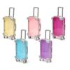 Kids' Mini Transparent Trolley Case for Toy Makeup & Eyelash Storage