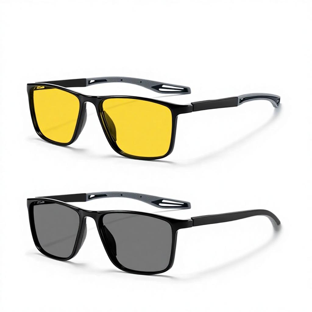 Fall Hot Selling Photochromic Night Vision PC Frame Unisex Sports Cycling Running Glasses Brand Model O62Y