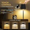 3 Colors Table Lamp LED Touch Sensor Desktop Night Light Rechargeable Wireless Reading Lamp For Hotel Bar Restaurant Room Decor