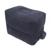 Foot Rest Pillow Inflatable Two Layer Single Air Valve PVC Flocking Portable Reducing Fatigue