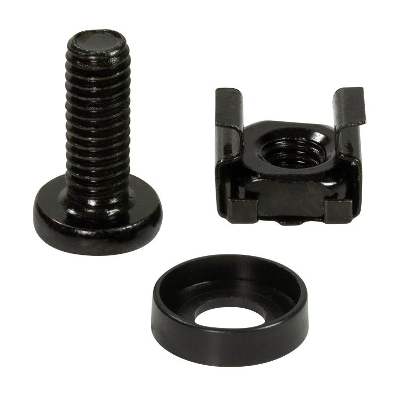 M6 Rack Mount Screws 19 Cage Nuts Set of 50 LogiLink